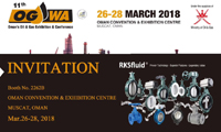 Oman’s Oil & Gas exhibition from Mar.26th to 28th,2018